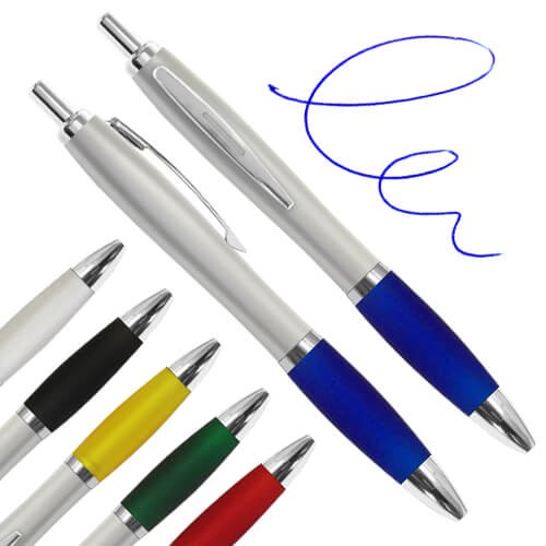 Bolígrafo Lápiz Plástico B12 PLATEADO