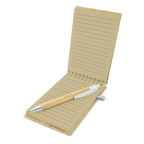 Cuaderno - Libreta Tapa Bamboo con Bolígrafo N29