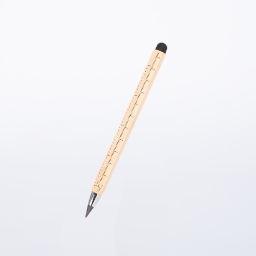 Lápiz de Bamboo con punta Tungsteno, Puntero Touch-Screen y regla de medir