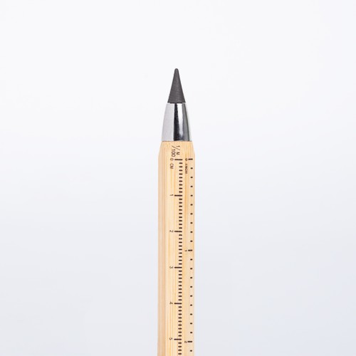 Lápiz de Bamboo con punta Tungsteno, Puntero Touch-Screen y regla de medir