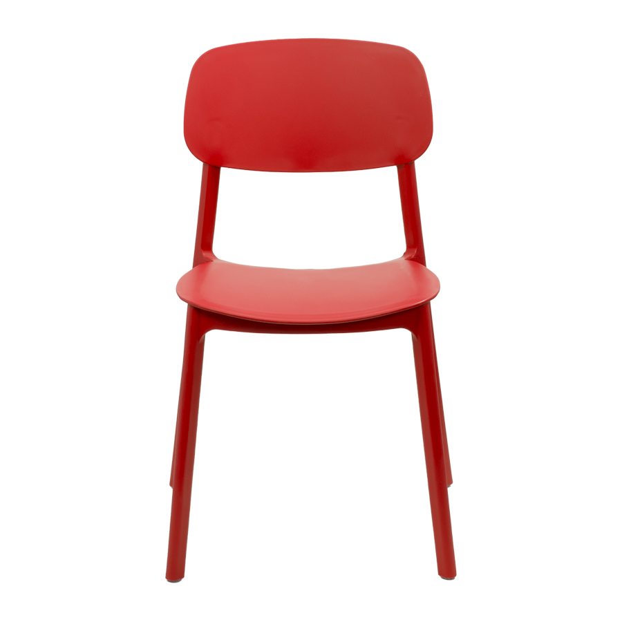 Silla apilable de plástico rígido 