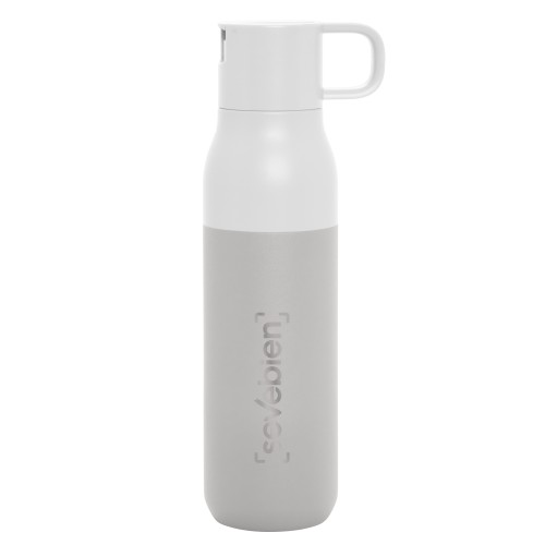 Botella térmica con dos tapas 