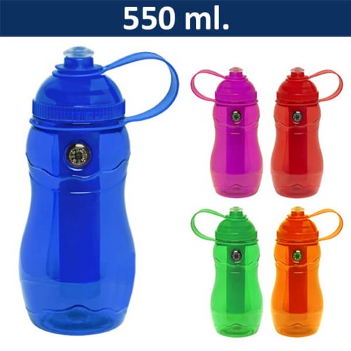 Botella Plástica Caramayola Brújula con Enfriador M31