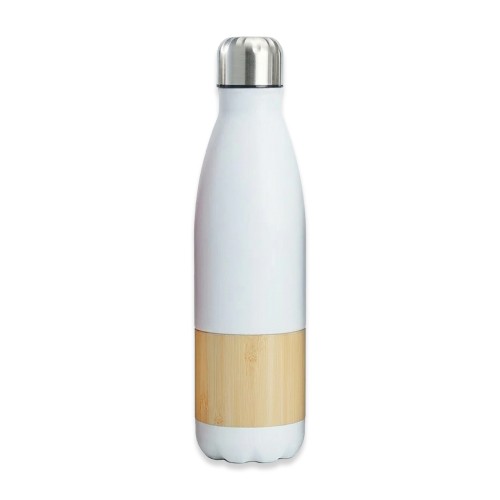 Botella Acero Inoxidable Térmica + Bamboo M201