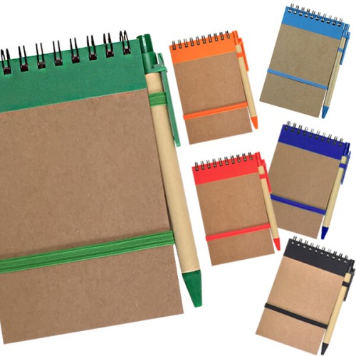 Cuaderno - Libreta Tapa Cartón con Bolígrafo N36
