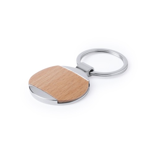 Llavero Metálico Madera K32