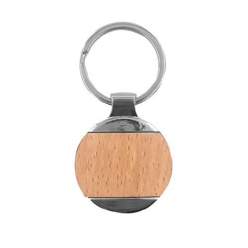 Llavero Metálico Madera K32
