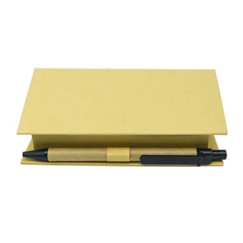 Memo set Tapa carton con Boligrafo N3