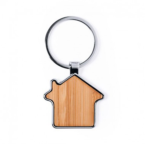 Llavero Madera Bamboo Casa K8
