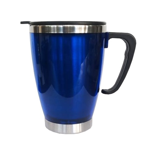 Mug Tazón Acero Inoxidable / PVC Cónico M29