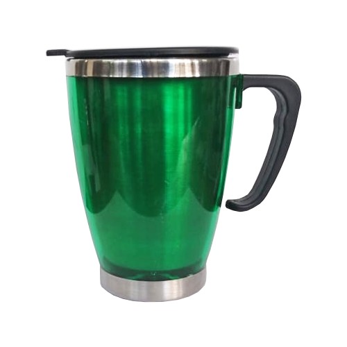 Mug Tazón Acero Inoxidable / PVC Cónico M29