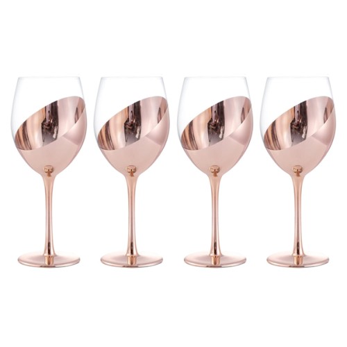 Set de Copas y Decantador para Vinos ENCOBRIZADO M88