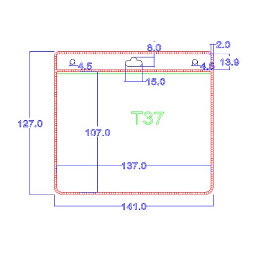 Portacredencial PVC T37