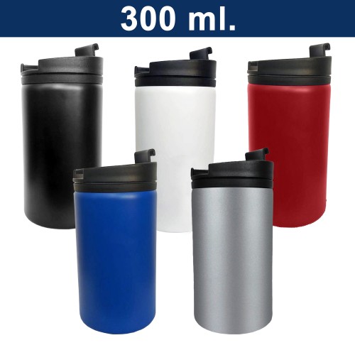 Mug Tazón Acero Inoxidable Termico / Plástico M14