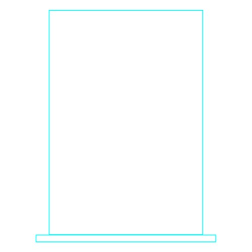 Galvano Cristal Rectangular 2375