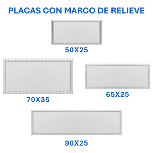 Placa Aluminio PLATEADO