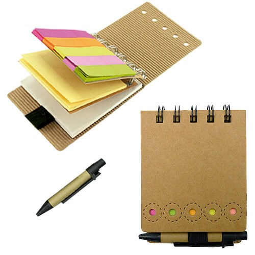 Memo set Tapa carton con Boligrafo N1