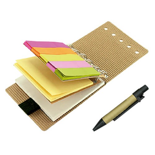 Memo set Tapa carton con Boligrafo N1