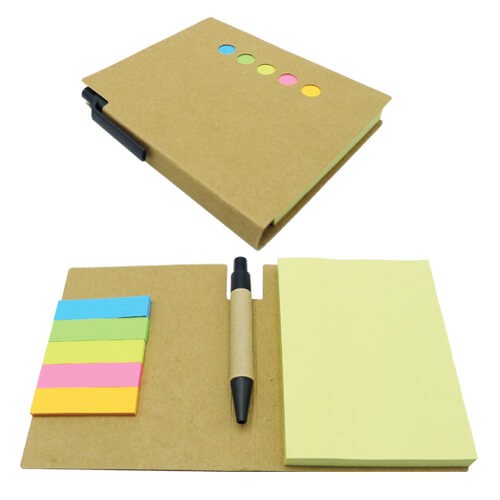 Memo set Tapa carton con Boligrafo N11
