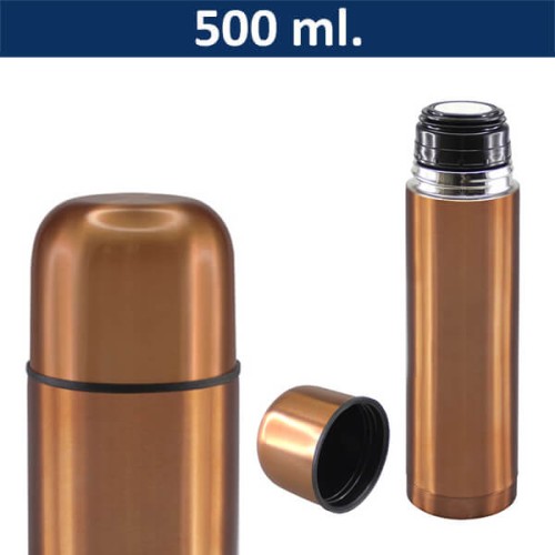Botella TERMO Acero Inoxidable Térmica Pintado M61 ENCOBRIZADO