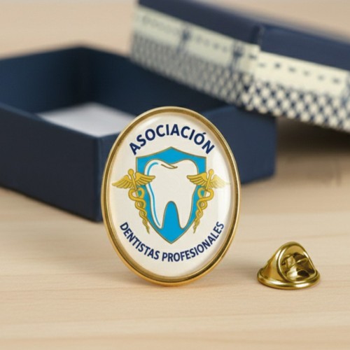 Piocha con Domo Ovalado DORADO OVA01 (pins)