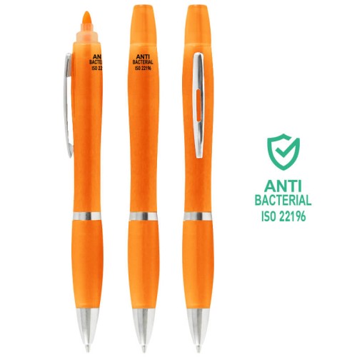 Bolígrafo Lápiz Plástico Anti-bacterial Destacador CO30