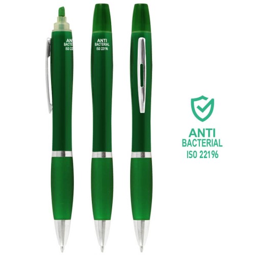 Bolígrafo Lápiz Plástico Anti-bacterial Destacador CO30