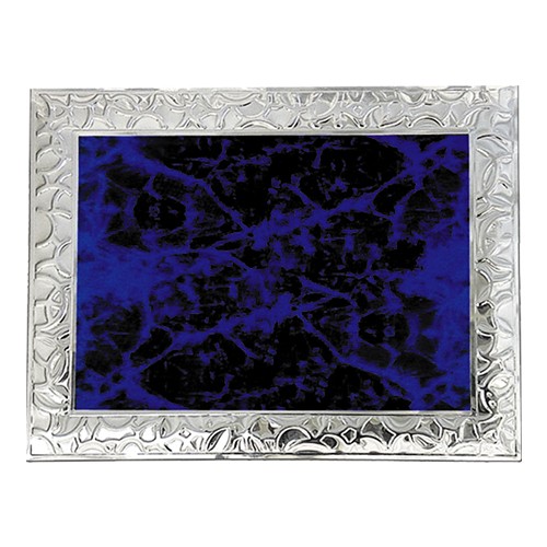 Placa AP17 - PLATEADO AZUL