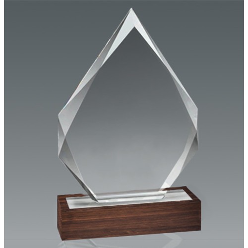 Galvano Cristal Base de Madera BLAS 54