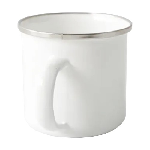 Mug Tazón Enlozado NO sublimable M81 BLANCO