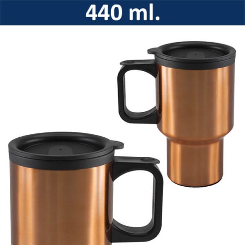 Mug Tazón Acero Inoxidable Termico M60 pintado color ENCOBRIZADO