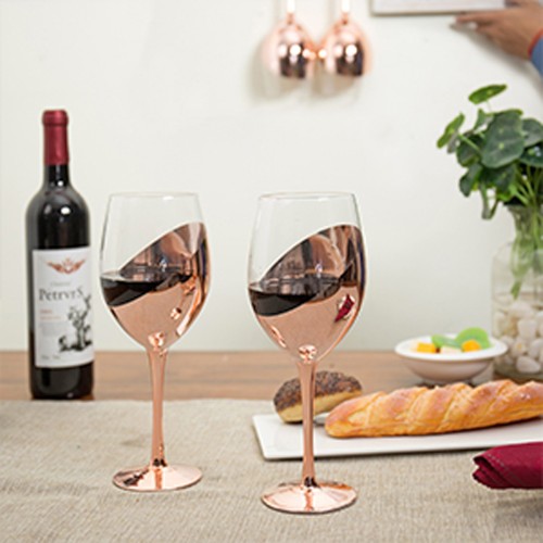 Set de 2 Copas de Vino ENCOBRIZADO M86