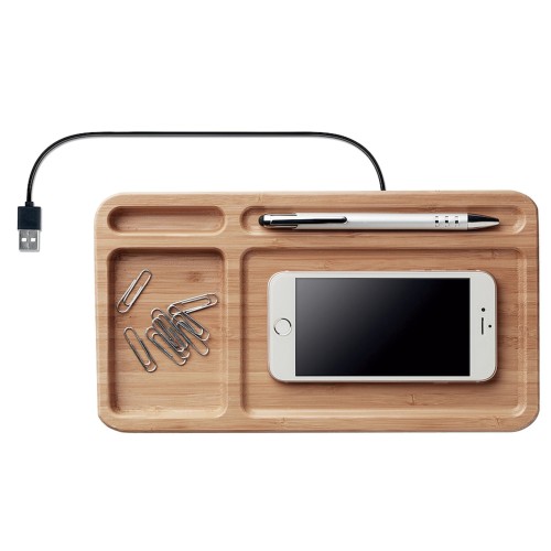 Cargador Bamboo Inalámbrico Escritorio T70