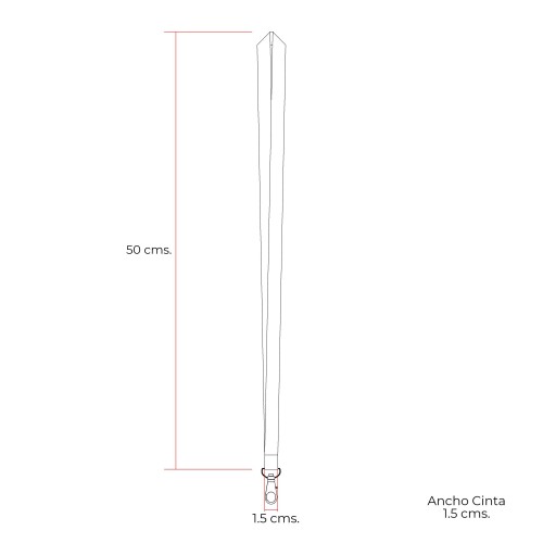 Cinta Lanyard Simple Texturada LAN03