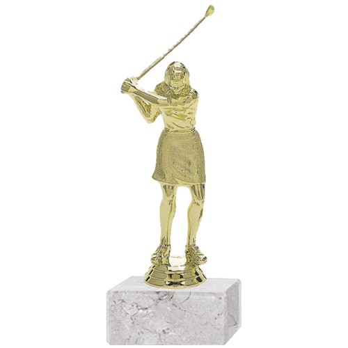 Trofeo Plástico Golf Femenino Pequeño