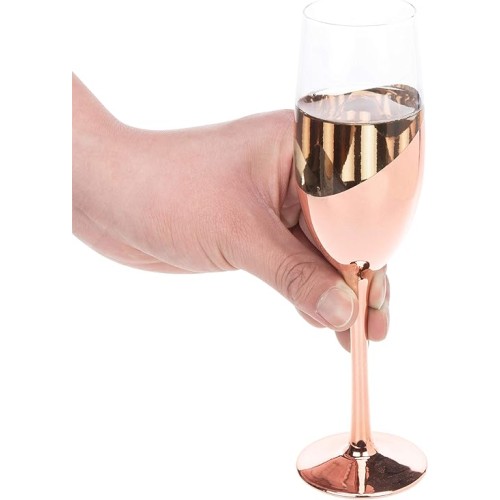 Set de 4 Copas Champagne ENCOBRIZADO M85