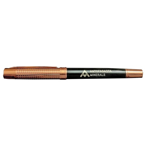 Bolígrafo Roller Metálico L76 ENCOBRIZADO/NEGRO